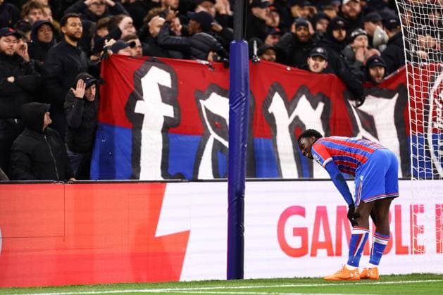 Crystal Palace gegen AEK Larnaca 23. Oktober 2025, London UEFA Conference League Ligaphase Crystal Palace gegen AEK Larnaca Eddie Nketiah von Crystal Palace reagiert Foto Jacques Feeney Abseits London UK  Copyright: xJacquesxFeeneyx xOffsidexOffside