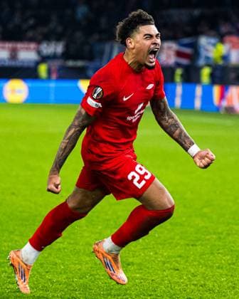 251023 Noah Jean Holm of Brann celebrates after scoring the 3 0 goal during the UEFA Europa League football match between Brann and Rangers on October 23, 2025 in Bergen Photo Marius Simensen BILDBYRAN COP 238 MM0046 bbeng brann football fotball fotboll jubel rangers soccer uefa europa league  Copyright: MARIUSxSIMENSEN BB251023ZZ043