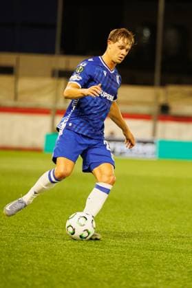 Robert Gumny seen during UEFA Conference League league phase game between team of Lincoln Red Imps and Lech Poznan (Maciej Rogowski Ball Raw Images) Gibraltar Europa Sports Comples Gibraltar Copyright: xMaciejxRogowskix maciejrogowski_lincolnlech25_26-61