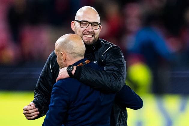 251023 Assistant coach Jonathan Hartmann of Brann after the UEFA Europa League football match between Brann and Rangers on October 23, 2025 in Bergen Photo Marius Simensen BILDBYRAN COP 238 MM0046 bbeng brann football fotball fotboll rangers soccer uefa europa league  Copyright: MARIUSxSIMENSEN BB251023ZF052