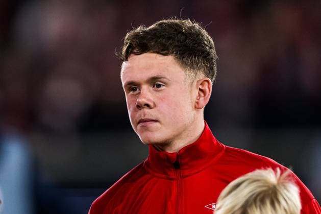 251023 Eggert Aron Gudmundsson of Brann ahead of the UEFA Europa League football match between Brann and Rangers on October 23, 2025 in Bergen Photo Marius Simensen BILDBYRAN COP 238 MM0046 bbeng brann football fotball fotboll rangers soccer uefa europa league  Copyright: MARIUSxSIMENSEN BB251023ZO048