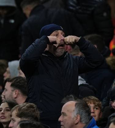 Nottingham Forest fan seen during the UEFA Europa league football match between Nottingham Forest and FC Porto at City Ground in Nottingham. Copyright: xPaulxBonser SportsxPressxPhotox Sportspressphoto_SPR46779