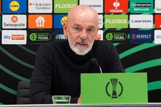 CALCIO - UEFA Conference League - SK Rapid Wien vs ACF Fiorentina Head coach Stefano Pioli (ACF Fiorentina) post-match press conference, PK, Pressekonferenz during SK Rapid Wien vs ACF Fiorentina, UEFA Conference League football match in Vienna, Austria, October 23 2025 Vienna Austria  Copyright: xIPAxSport ABACAx