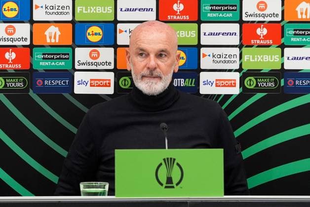 CALCIO - UEFA Conference League - SK Rapid Wien vs ACF Fiorentina Head coach Stefano Pioli (ACF Fiorentina) post-match press conference, PK, Pressekonferenz during SK Rapid Wien vs ACF Fiorentina, UEFA Conference League football match in Vienna, Austria, October 23 2025 Vienna Austria  Copyright: xIPAxSport ABACAx