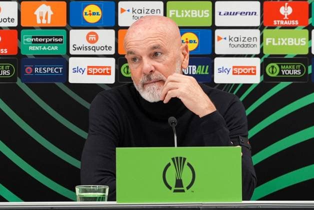 CALCIO - UEFA Conference League - SK Rapid Wien vs ACF Fiorentina Head coach Stefano Pioli (ACF Fiorentina) post-match press conference, PK, Pressekonferenz during SK Rapid Wien vs ACF Fiorentina, UEFA Conference League football match in Vienna, Austria, October 23 2025 Vienna Austria  Copyright: xIPAxSport ABACAx