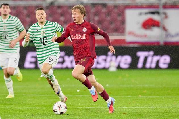 Salzburg, Austria October 23, 2025 Europa League 2025 2026 RB Salzburg vs Frencvaros Budapest In the picture Frans Krätzig Kraetzig RB Red Bull Arena Copyright: xFotostandx xWassmuth,xJUERGENxWASSMUTHx
