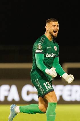 Jaylan Hankins seen during UEFA Conference League league phase game between team of Lincoln Red Imps and Lech Poznan (Maciej Rogowski Ball Raw Images) Gibraltar Europa Sports Comples Gibraltar Copyright: xMaciejxRogowskix maciejrogowski_lincolnlech25_26-70
