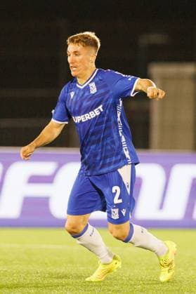 Joel Pereira seen during UEFA Conference League league phase game between team of Lincoln Red Imps and Lech Poznan (Maciej Rogowski Ball Raw Images) Gibraltar Europa Sports Comples Gibraltar Copyright: xMaciejxRogowskix maciejrogowski_lincolnlech25_26-71