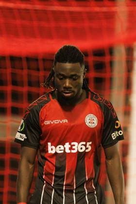 Boubacar Sidik Dabo seen during UEFA Conference League league phase game between team of Lincoln Red Imps and Lech Poznan (Maciej Rogowski Ball Raw Images) Gibraltar Europa Sports Comples Gibraltar Copyright: xMaciejxRogowskix maciejrogowski_lincolnlech25_26-75