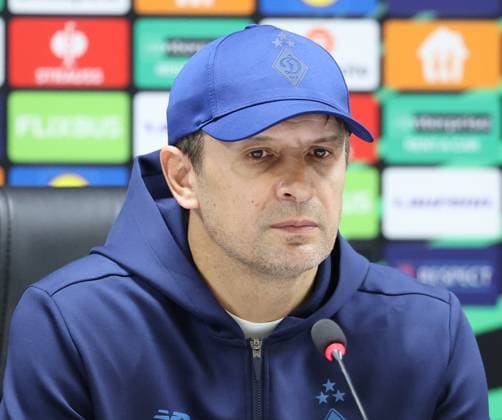 Samsunspor v Dynamo Kyiv - UEFA Europa Conference League SAMSUN, TURKIYE - OCTOBER 24: Head coach Oleksandr Shovkovskyi of Dynamo Kyiv speaks during press conference, PK, Pressekonferenz after the UEFA Europa Conference League week 2 match between Samsunspor and Dynamo Kyiv at New May 19 Stadium in Samsun, Turkiye on October 24, 2025. Veysel Altun Anadolu Samsun Turkey. Editorial use only. Please get in touch for any other usage.  Copyright: x2025xAnadoluxVeyselxAltunx
