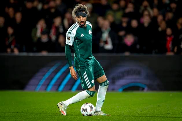 Panathinaikos FC defender Ahmed Touba during the match SC Feyenoord Rotterdam vs Panathinaikos FC at the Stadium De Kuip for the Europa League - League phase - Matchday 3 season 2025-2026 in ROTTERDAM, Netherlands on 23 oktober 2025, (photo by Marcel van Dorst EYE4images DeFodi Images) Panathinaikos FC defender Ahmed Touba during the match SC Feyenoord Rotterdam vs Panathinaikos FC at the Stadium De Kuip for the Europa League League phase Matchday 3 season 2025 2026 in ROTTERDAM, Netherlands on 23 oktober 2025, photo by Marcel van Dorst EYE4images DeFodi Images