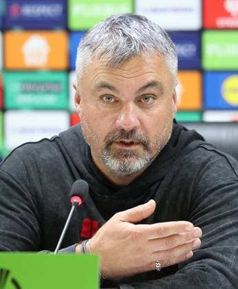 Samsunspor v Dynamo Kyiv - UEFA Europa Conference League SAMSUN, TURKIYE - OCTOBER 24: Head coach Thomas Reis of Samsunspor speaks during press conference, PK, Pressekonferenz after the UEFA Europa Conference League week 2 match between Samsunspor and Dynamo Kyiv at New May 19 Stadium in Samsun, Turkiye on October 24, 2025. Veysel Altun Anadolu Samsun Turkey. Editorial use only. Please get in touch for any other usage.  Copyright: x2025xAnadoluxVeyselxAltunx