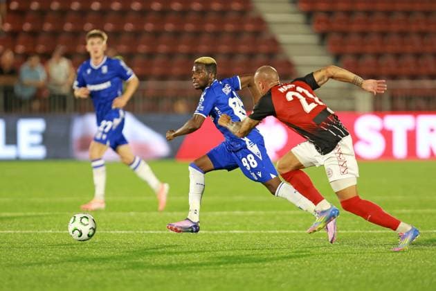 2025.10.23 Gibraltar Pilka nozna , UEFA Liga Konferencji sezon 2025 26 Lincoln Red Imps - Lech Poznan N z Taofeek Ismaheel, Nano Foto Henryk Lipinski PressFocus 2025.10.23 Gibraltar Football , UEFA Conference League , 2025 2026 season Lincoln Red Imps - Lech Poznan Taofeek Ismaheel, Nano Credit: Henryk Lipinski PressFocus NEWSPIX.PL --- newspix.pl 