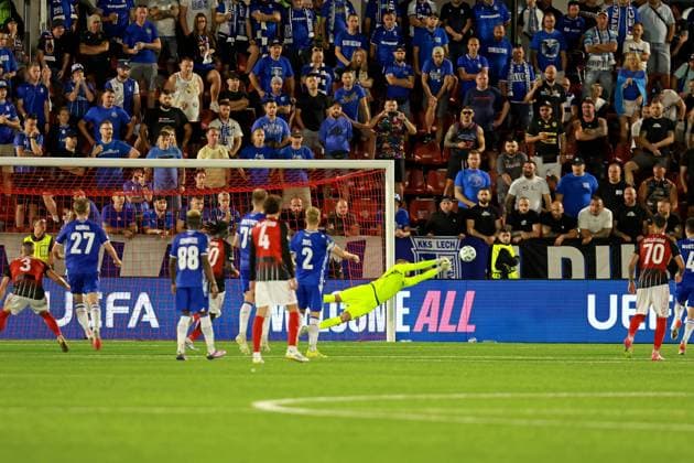 2025.10.23 Gibraltar Pilka nozna , UEFA Liga Konferencji sezon 2025 26 Lincoln Red Imps - Lech Poznan N z Bartosz Mrozek Foto Henryk Lipinski PressFocus 2025.10.23 Gibraltar Football , UEFA Conference League , 2025 2026 season Lincoln Red Imps - Lech Poznan Bartosz Mrozek Credit: Henryk Lipinski PressFocus NEWSPIX.PL --- newspix.pl 