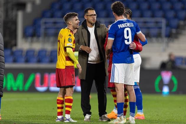 2025.10.23 Strasbourg Liga Konferencji UEFA kolejka 2 sezon 2025 2026 Racing Strasbourg - Jagiellonia Bialystok Nz Alex Pozo Joaquin Panichelli Foto Sathire KELPA ArenaAkcji 2025.10.23 Strasbourg football UEFA Conference League round 2 season 2025 2026 match Racing Strasbourg - Jagiellonia Bialystok Credit: Sathire KELPA ArenaAkcji NEWSPIX.PL --- newspix.pl 