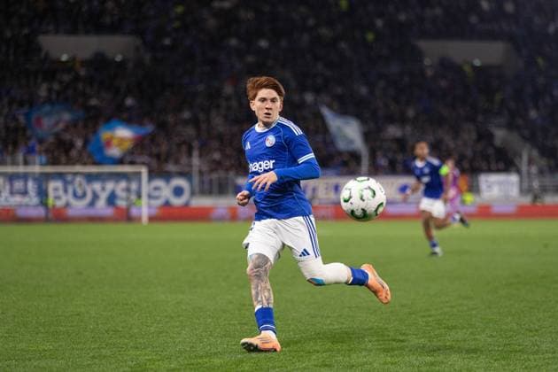 2025.10.23 Strasbourg Liga Konferencji UEFA kolejka 2 sezon 2025 2026 Racing Strasbourg - Jagiellonia Bialystok Nz Valentin Barco Foto Sathire KELPA ArenaAkcji 2025.10.23 Strasbourg football UEFA Conference League round 2 season 2025 2026 match Racing Strasbourg - Jagiellonia Bialystok Credit: Sathire KELPA ArenaAkcji NEWSPIX.PL --- newspix.pl 