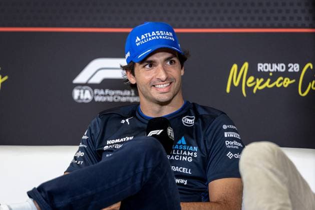 Autodromo Hermanos Rodriguez, Mexico City, Mexico. 23.October.2025; Carlos Sainz Jr of Spain and Atlassian Williams Racing attends the press conference, PK, Pressekonferenz during Formula One Mexican Grand Prix  aflo_307959800