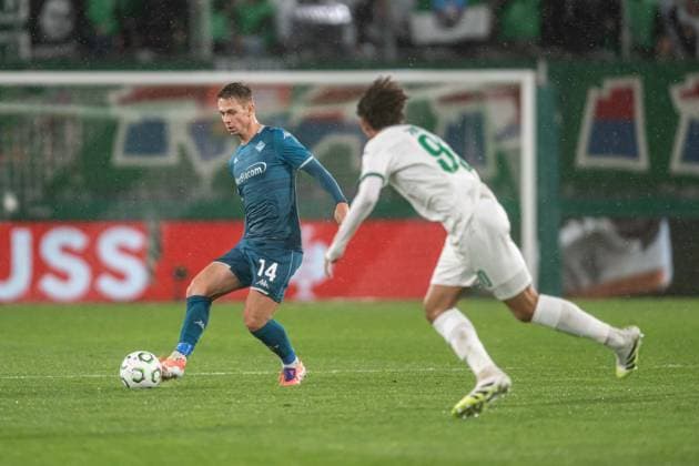 during Europa Conference league match, SK Rapid Wien - ACF Fiorentina, 23. october 2025, Allianz stadium, Wien, Austria Copyright: xMICHALxFAJT,ZOSPORTU.SKx MAR_1455