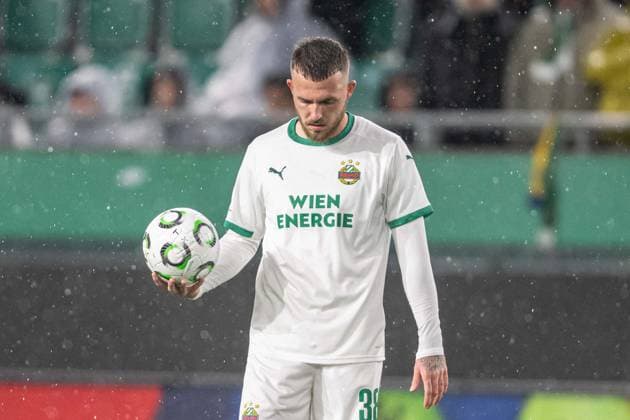 Jannes Kilian Horn disappointed during Europa Conference league match, SK Rapid Wien - ACF Fiorentina, 23. october 2025, Allianz stadium, Wien, Austria Copyright: xMICHALxFAJT,ZOSPORTU.SKx MAR_1907
