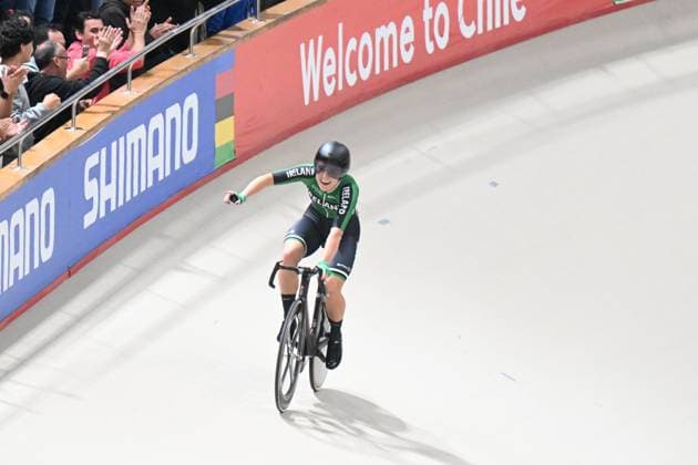 23-10-2025 World Championships Elite Women Track; Giornata 02; 2025, Irlanda; Gillespie, Lara; Santiago Del Cile - Velodromo Penalolen; 