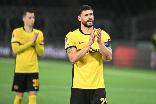 BERN, SWITZERLAND OCTOBER 23 Loris Benito of Young Boys celebrating the victory during the UEFA Europa League 2025 26 League Phase MD3 match between BSC Young Boys and PFC Ludogorets 1945 at Stadion Wankdorf on October 23, 2025 in Bern, Switzerland Bern Stadion Wankdorf Bern Switzerland Copyright: xJustPictures.ch ManuelxWinterbergerx jp-en-EuSpIm-MWI_4480