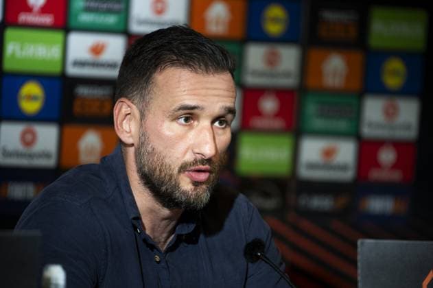 Malmo FF v GNK Dinamo - UEFA Europa League 2025 26 League Phase MD3 MALMO, SWEDEN - OCTOBER 23: Head Coach of Malmo Anes Mravac speaks on a press conference, PK, Pressekonferenz after the UEFA Europa League 2025 26 League Phase MD3 match between Malmo FF and GNK Dinamo at Malmo New Stadium on October 23, 2025 in Malmo, Sweden.  ChristianxOrnberg PIXSELL