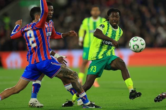 Crystal Palace v AEK Larnaca Europa Conference League 23scores a goal 1-02025. AEK Larnaca defender Jeremie Gnali (93) during the Europa Conference League match between Crystal Palace and AEK Larnaca at Selhurst Park, London, England on 23 October 2025. London Selhurst Park Greater London England Editorial use only , Copyright: xSimonxRoex PSI-23080-0078