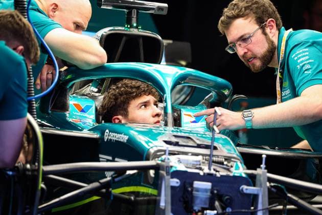F1 - MEXICO CITY GRAND PRIX 2025 CRAWFORD Jak (usa), Aston Martin F1 Team AMR25, portrait during the 2025 Formula 1 Mexico City Grand Prix, 20th round of the 2025 FIA Formula One World Championship, WM, Weltmeisterschaft from October 24 to 26, 2025 on the Autodromo Hermanos Rodriguez, in Mexico City, Mexico - Mexico CityMexico  Copyright: xFLORENTxGOODENx