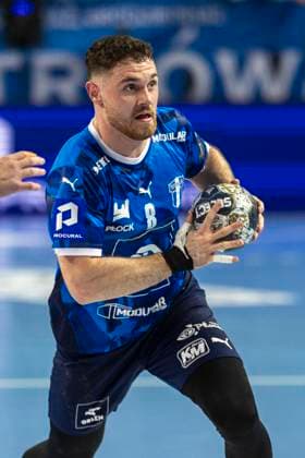 EHF Champions League - Orlen Wisla Plock v FC Barcelona, Barca Mitja Janc during the match EHF Champions League Men match between Orlen Wisla Plock and FC Barcelona in Plock, Poland on October 24, 2025.NO SALES POLAND Plock Poland  Copyright: xAndrzejxIwanczukx originalFilename:iwanczuk-ehfchamp251024_np8zo.jpg
