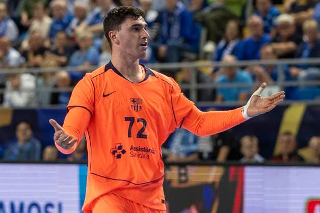 EHF Champions League - Orlen Wisla Plock v FC Barcelona, Barca Ludovic Fabregas during the match EHF Champions League Men match between Orlen Wisla Plock and FC Barcelona in Plock, Poland on October 24, 2025.NO SALES POLAND Plock Poland  Copyright: xAndrzejxIwanczukx originalFilename:iwanczuk-ehfchamp251024_npiOZ.jpg