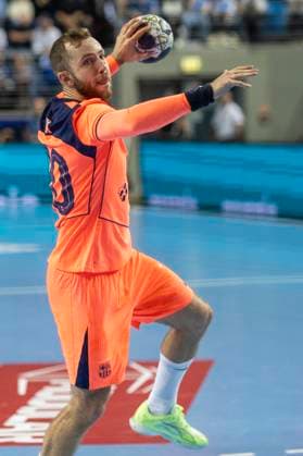 EHF Champions League - Orlen Wisla Plock v FC Barcelona, Barca Aleix Gomez Abello during the match EHF Champions League Men match between Orlen Wisla Plock and FC Barcelona in Plock, Poland on October 24, 2025.NO SALES POLAND Plock Poland  Copyright: xAndrzejxIwanczukx originalFilename:iwanczuk-ehfchamp251024_npvih.jpg