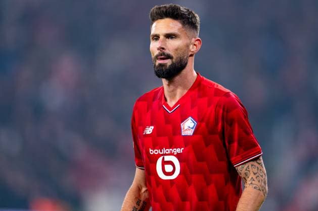 2025-10-23 LOSC Lille v PAOK FC - UEFA Europa League 2025 26 League Phase MD3 LILLE, FRANCE - OCTOBER 23: Olivier Giroud of Lille OSC looks on during the UEFA Europa League 2025 26 League Phase MD3 match between LOSC Lille and PAOK FC at Stade Pierre Mauroy on October 23, 2025 in Lille, France. Lille Stade Pierre Mauroy France Content not available for redistribution in The Netherlands directly or indirectly through any third parties. Copyright: xJorisxVerwijstx
