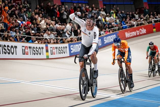 Cycling, Track cycling, World Championships in Santiago de Chile, Moritz Augenstein wins gold in scratch