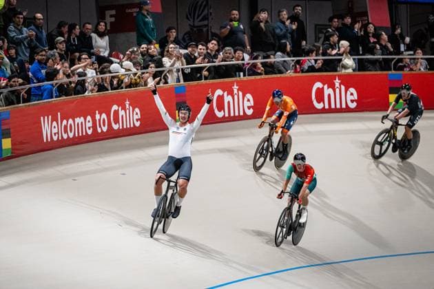AUGENSTEIN Moritz UCI Track Cycling World Championships 2025 AUGENSTEIN Moritz GER Germany Landscape horizontal Landscape Event Event UCI Track Cycling World Championships 2025 Category Category Cycling Track Cycling World Championships Elite Men Location Place South America Chile Santiago de Chile Velodromo Parque Penalolen Instituto Discipline Scratch Race Distance 10 km Date Date 23 10 2025 Thursday Day 2