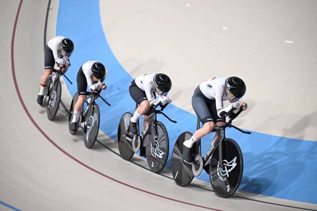 23-10-2025 World Championships Elite Women Track; Giornata 02; 2025, Germany; Brautigam, Messane; Brausse, Franziska; Klein, Lisa; Sussemilch, Laura; Santiago Del Cile - Velodromo Penalolen; 