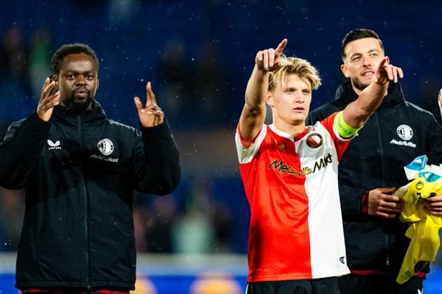 UEFA Europa League: Feyenoord v Panathinaikos F.C. Rotterdam - Sem Steijn of Feyenoord Rotterdam during the third match of the UEFA Europa League 2025 2026. The match is set between Feyenoord and Panathinaikos F.C. at Stadion Feijenoord De Kuip on 23 October 2025 in Rotterdam, The Netherlands. Copyright: xYannickxVerhoevenx
