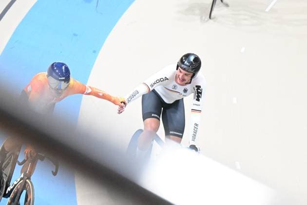 23-10-2025 World Championships Elite Track; Giornata 02; 2025, Germany; 2025, Olanda; Augenstein, Moritz; Dorenbos, Yanne; Santiago Del Cile - Velodromo Penalolen; 