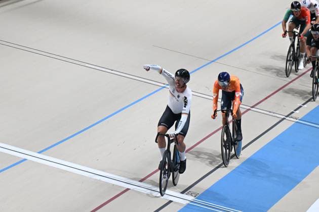 23-10-2025 World Championships Elite Track; Giornata 02; 2025, Germany; 2025, Olanda; Augenstein, Moritz; Dorenbos, Yanne; Santiago Del Cile - Velodromo Penalolen; 