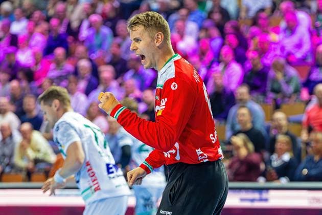23 10 2025, xovx, Handball Daikin Handball Bundesliga, HSG Wetzlar FRISCH AUF Göppingen Kristian Saeveras Frisch Auf Göppingen Wetzlar Buderus Arena Hessen Germany EN