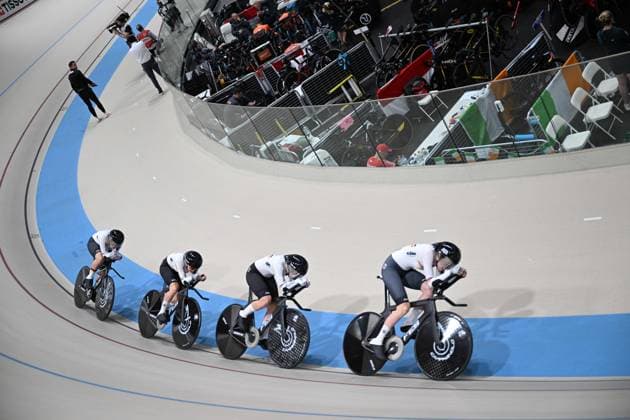 23-10-2025 World Championships Elite Women Track; Giornata 02; 2025, Germany; Brautigam, Messane; Brausse, Franziska; Klein, Lisa; Sussemilch, Laura; Santiago Del Cile - Velodromo Penalolen; 
