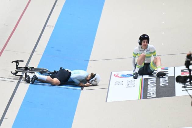 23-10-2025 World Championships Elite Women Track; Giornata 02; 2025, Ain; 2025, Australia; Valgonen, Valeriya; Polites, Alyssa; Santiago Del Cile - Velodromo Penalolen; 