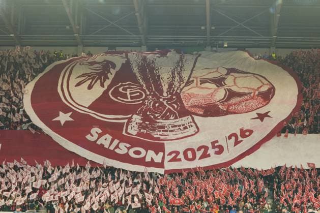 SC Freiburg fan choreography UEFA Europa League: SC Freiburg vs FC Utrecht, Europa-Park-Stadion, 24.09.2025 Baden-Württemberg Deutschland Copyright: xBEAUTIFULxSPORTS Boscox