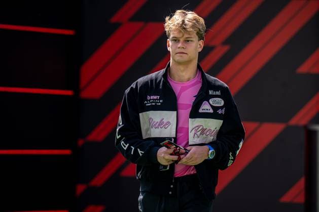 MEXICO CITY, MEXICO: Paul Aron, The reserve driver for the Alpine team, at the 2025 Formula 1 Mexico City Grand Prix at the Autodromo Hermanos Rodriguez in Mexico City, Mexico.