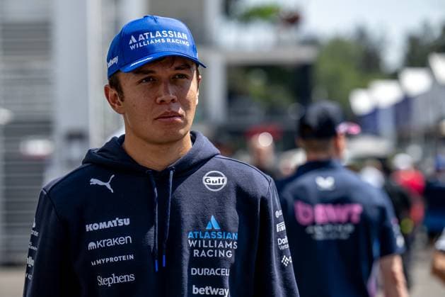 MEXICO CITY, MEXICO: Alex Albon, racing for the Williams Racing team during the 2025 Formula 1 Mexico City Grand Prix at the Autodromo Hermanos Rodriguez in Mexico City, Mexico