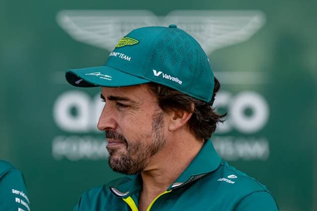 MEXICO CITY, MEXICO: Fernando Alonso, racing for the Aston Martin F1 team during the 2025 Formula 1 Mexico City Grand Prix at the Autodromo Hermanos Rodriguez in Mexico City, Mexico
