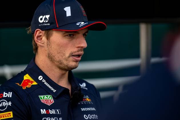 MEXICO CITY, MEXICO: Max Verstappen, racing for the Red Bull Racing team during the 2025 Formula 1 Mexico City Grand Prix at the Autodromo Hermanos Rodriguez in Mexico City, Mexico