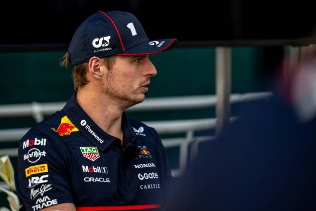 MEXICO CITY, MEXICO: Max Verstappen, racing for the Red Bull Racing team during the 2025 Formula 1 Mexico City Grand Prix at the Autodromo Hermanos Rodriguez in Mexico City, Mexico
