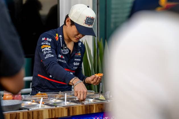 MEXICO CITY, MEXICO: Yuki Tsunoda, racing for the Red Bull Racing team during the 2025 Formula 1 Mexico City Grand Prix at the Autodromo Hermanos Rodriguez in Mexico City, Mexico
