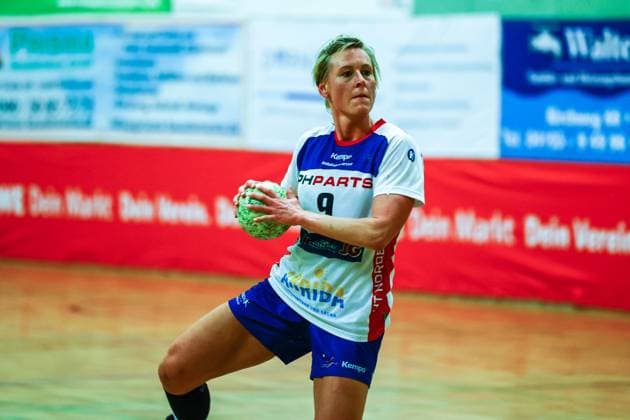 Handball I Women I Season 2025 2026 I Regionalliga Nord I 5 Matchday I SV Henstedt Ulzburg II HT Norderstedt I 23 10 2025 Svenja Eckert 9, HT Norderstedt Copyright: xLobeca RalfxHomburgx