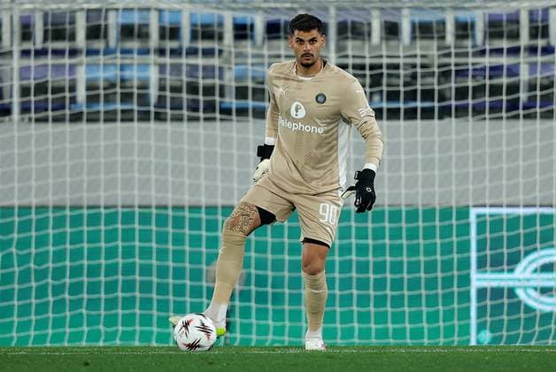 Maccabi Tel-Aviv v Midtjylland, UEFA Europa League 2025 2026 Backa Topola, Serbia. 23rd October 2025. Maccabi Tel-Aviv s goalkeeper Roi Mishpati during the UEFA Europa League football match between Maccabi Tel-Aviv and Midtjylland in Backa Topola, Serbia on Oct. 23, 2025. Backa Topola Serbia Copyright: xPedjaxMilosavljevic STARSPORTx x